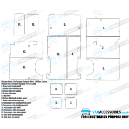 Wisadeck Floor, Wheelboxes with Plastic Sides and Door Panels