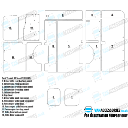 Plywood Floor, Sides, Wheelboxes and Door Panels