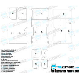 Wisadeck Floor, Wheelboxes with Plastic Sides and Door Panels