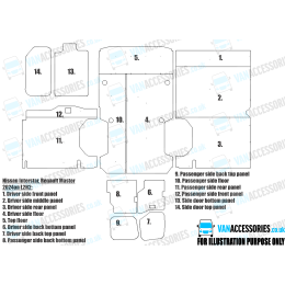 Wisadeck Floor, Wheelboxes with Plastic Sides and Door Panels