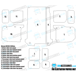 Wisadeck Floor, Wheelboxes with Plastic Sides and Door Panels