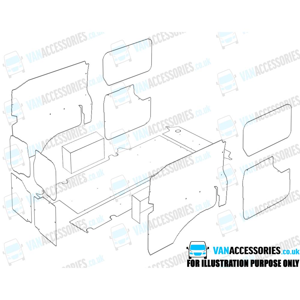 Plywood Floor, Sides, Wheelboxes and Door Panels