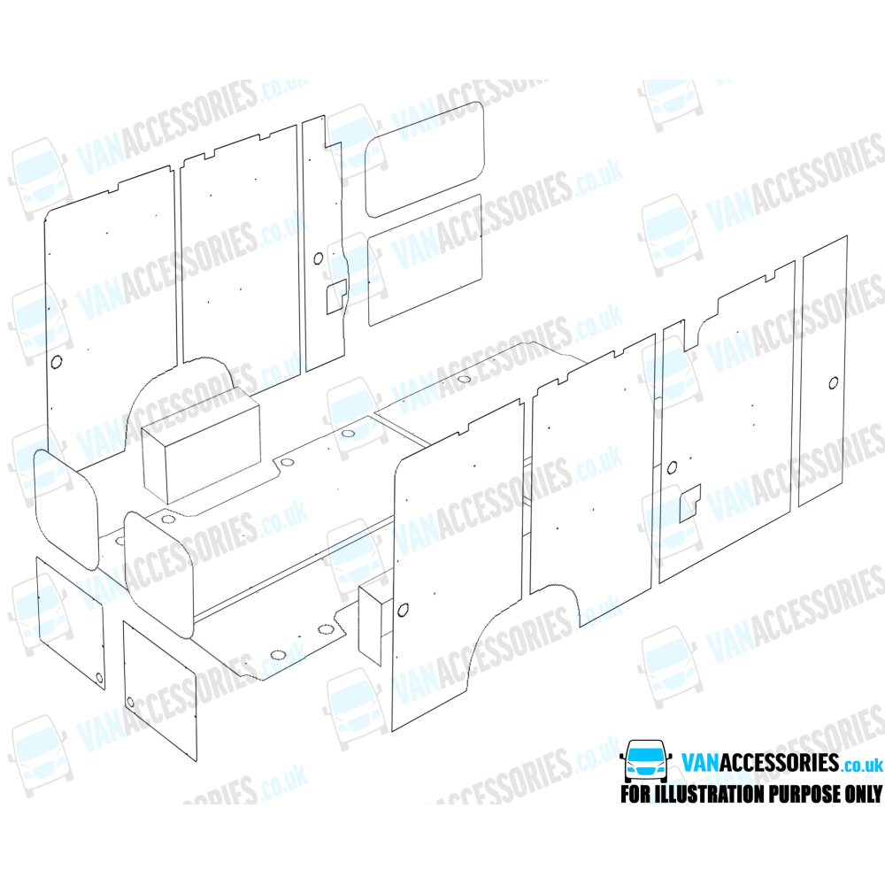 Plywood Floor, Sides, Wheelboxes and Door Panels