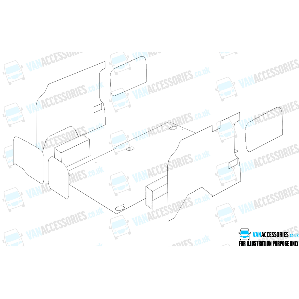 Plywood Floor, Sides, Wheelboxes and Door Panels