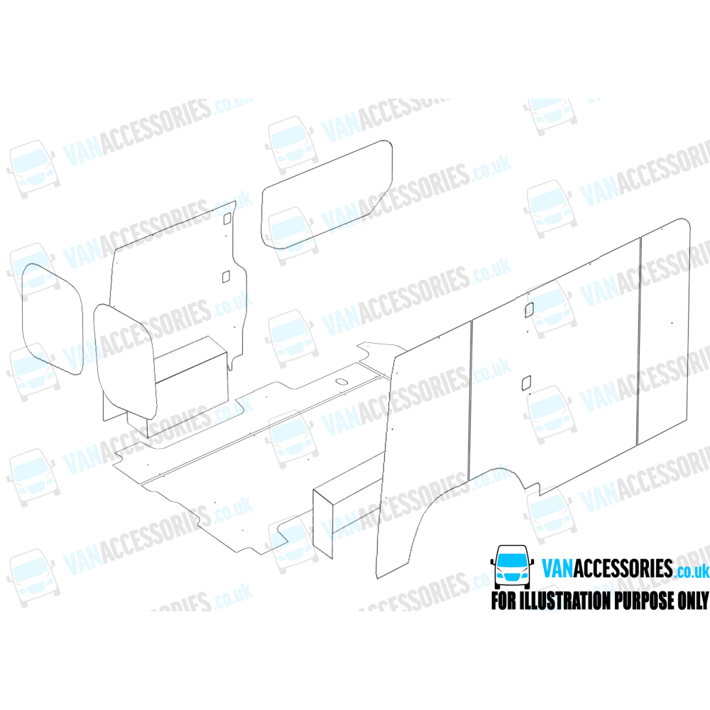 Plywood Floor, Sides, Wheelboxes and Door Panels