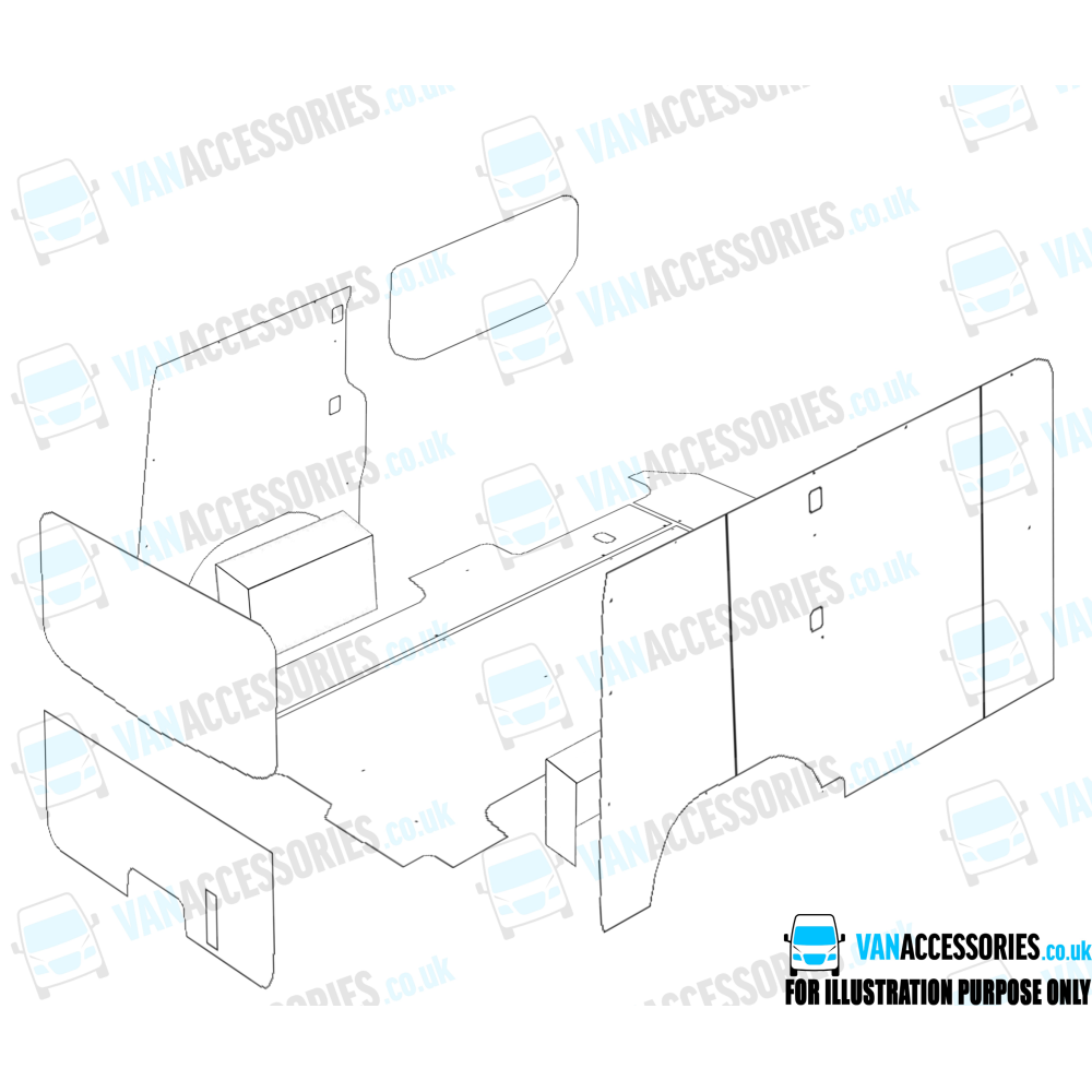 Plywood Floor, Sides, Wheelboxes and Door Panels