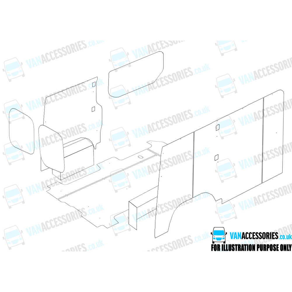 Plywood Floor, Sides, Wheelboxes and Door Panels