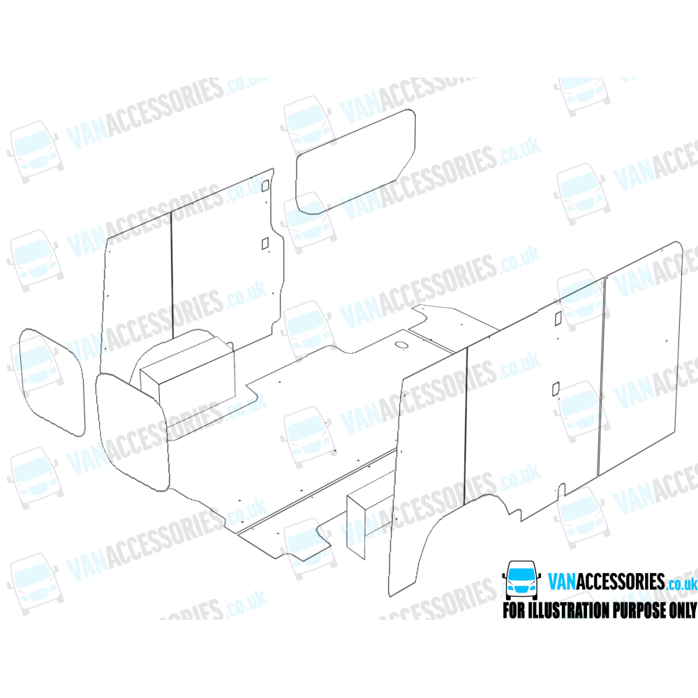 Plywood Floor, Sides, Wheelboxes and Door Panels