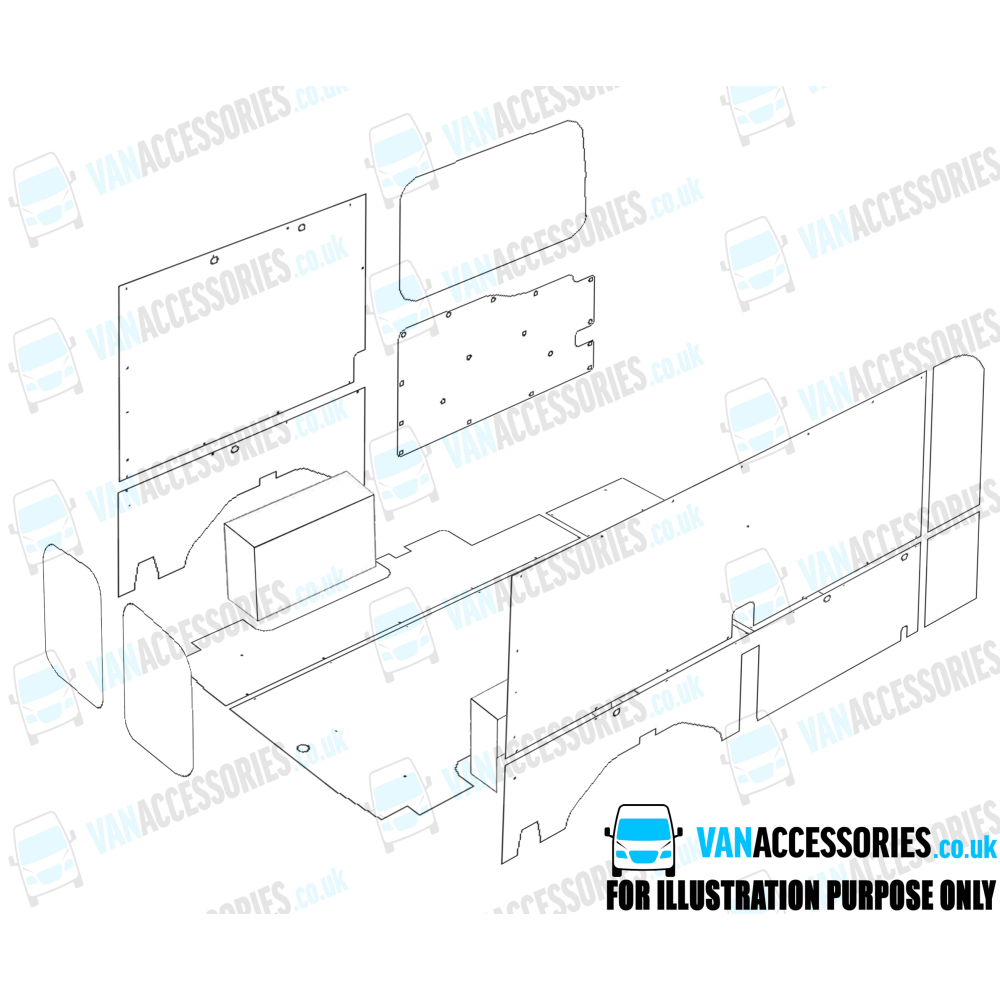 Plywood Floor, Sides, Wheelboxes and Door Panels