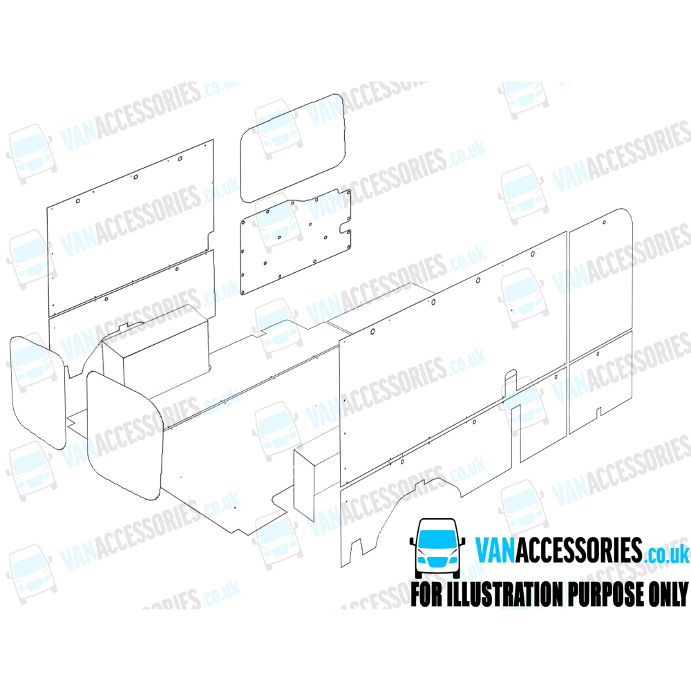 Plywood Floor, Sides, Wheelboxes and Door Panels