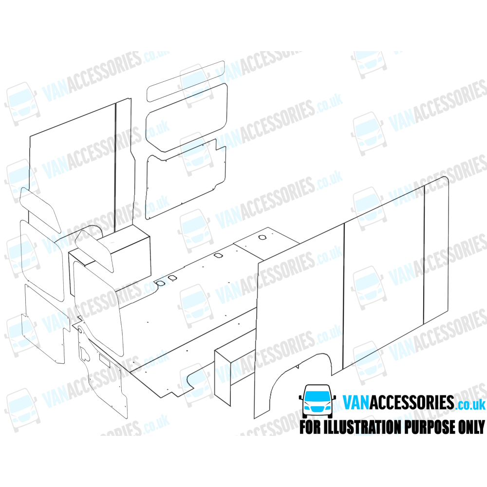 Wisadeck Floor, Wheelboxes with Plywood Sides and Door Panels