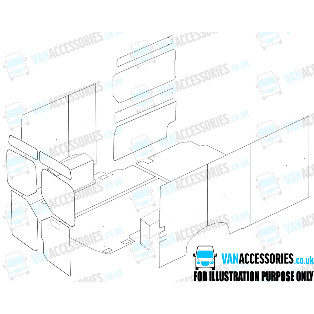 Wisadeck Floor, Wheelboxes with Plywood Sides and Door Panels