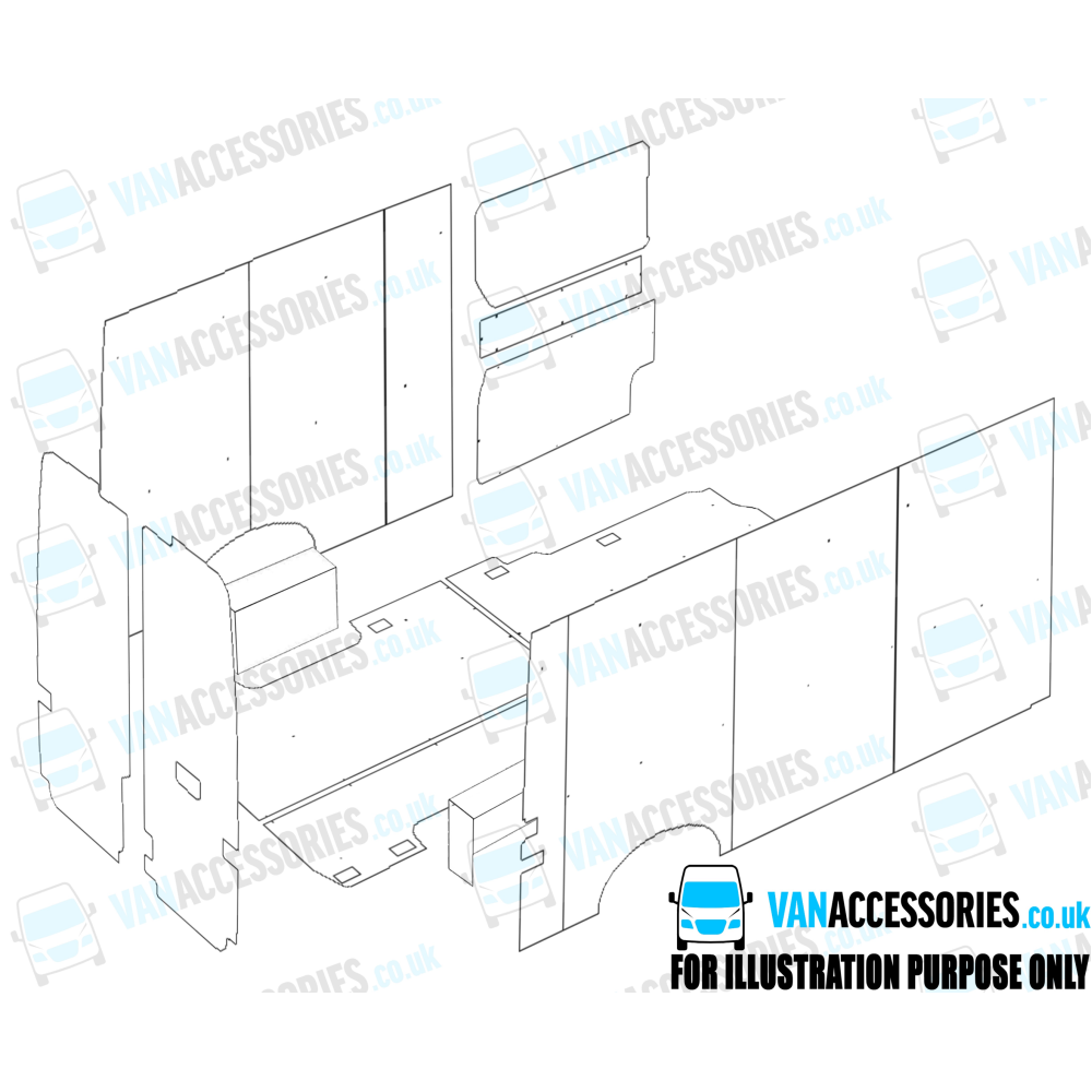 Wisadeck Floor, Wheelboxes with Plywood Sides and Door Panels