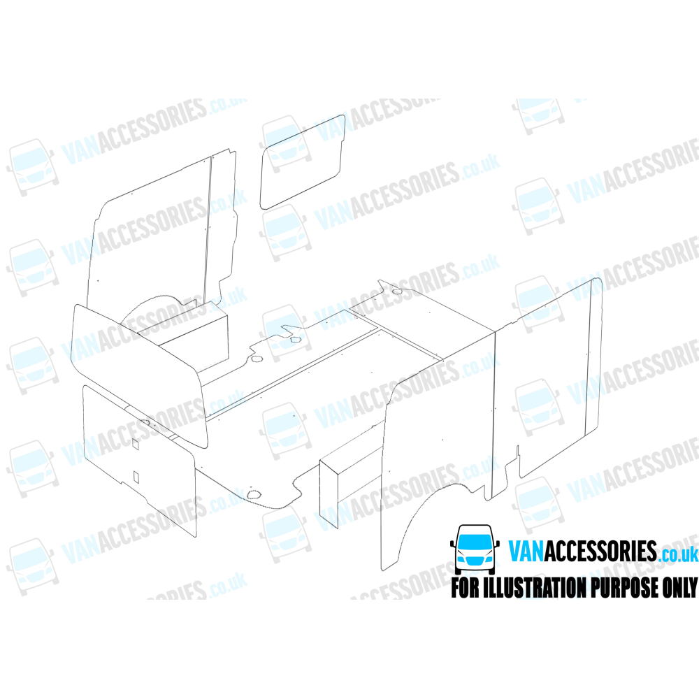 Wisadeck Floor, Wheelboxes with Plywood Sides and Door Panels