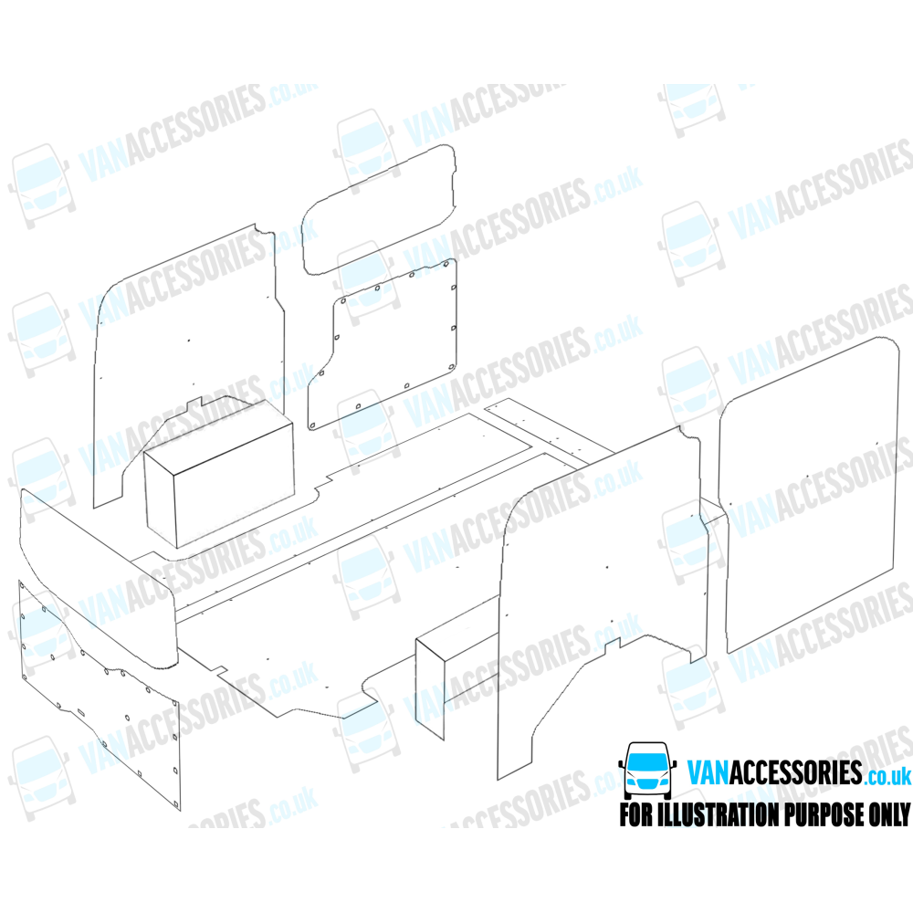 Plywood Floor, Sides, Wheelboxes and Door Panels