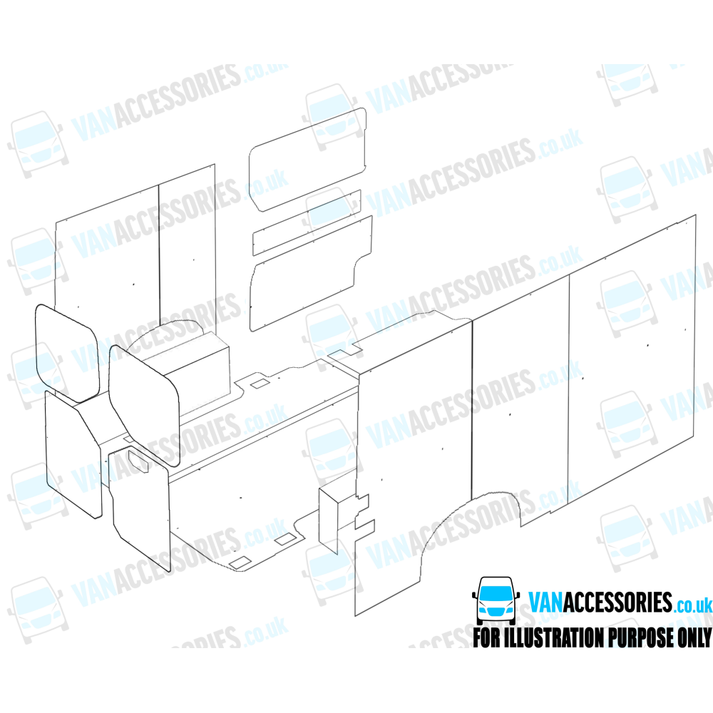 Plywood Floor, Sides, Wheelboxes and Door Panels