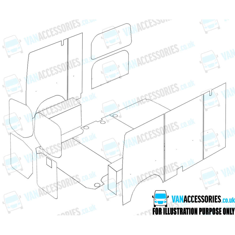 Plywood Floor, Sides, Wheelboxes and Door Panels