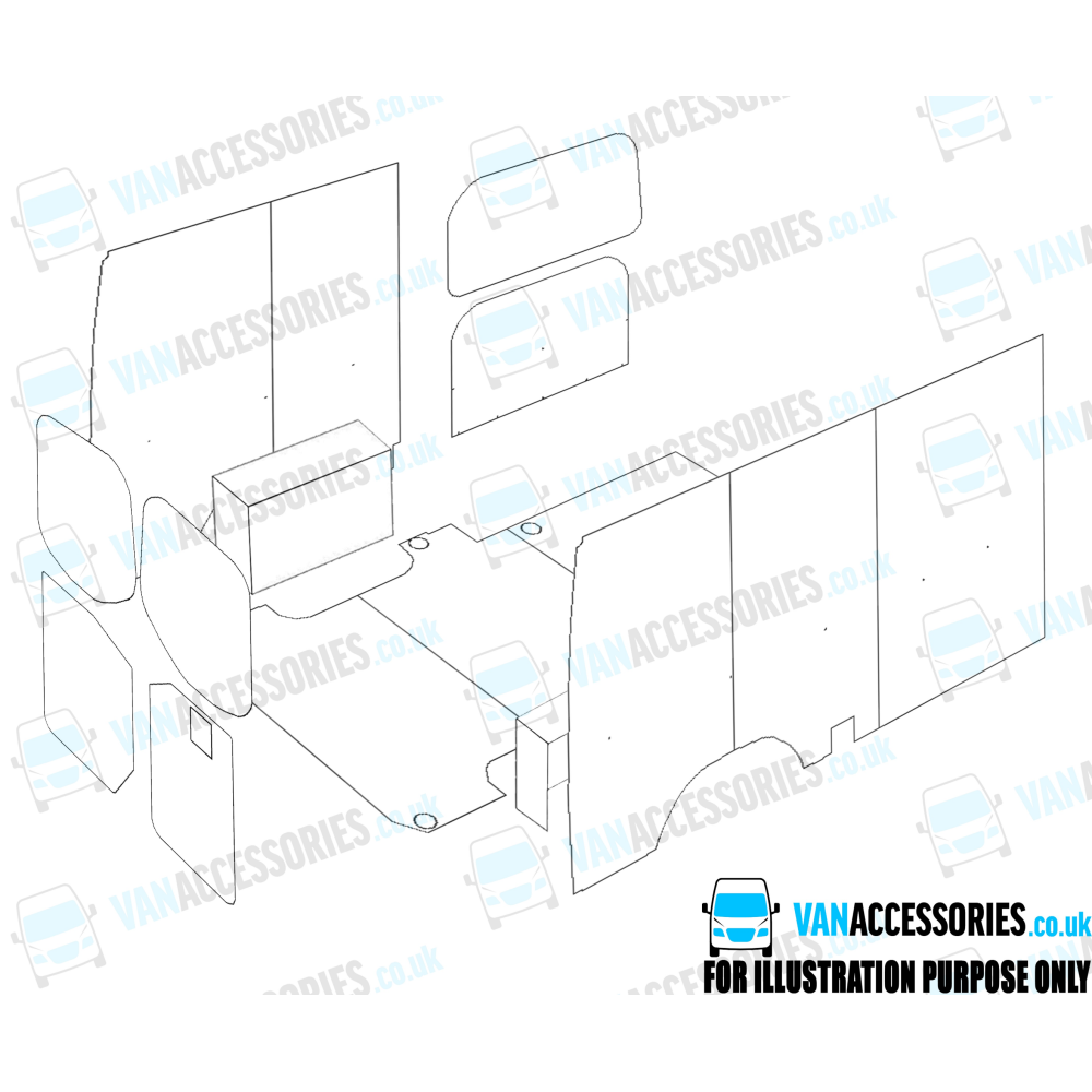 Plywood Floor, Sides, Wheelboxes and Door Panels