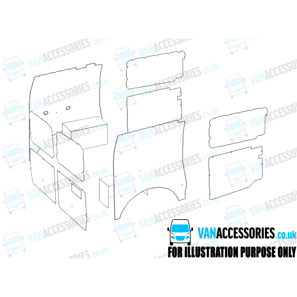 Plywood Floor, Sides, Wheelboxes and Door Panels