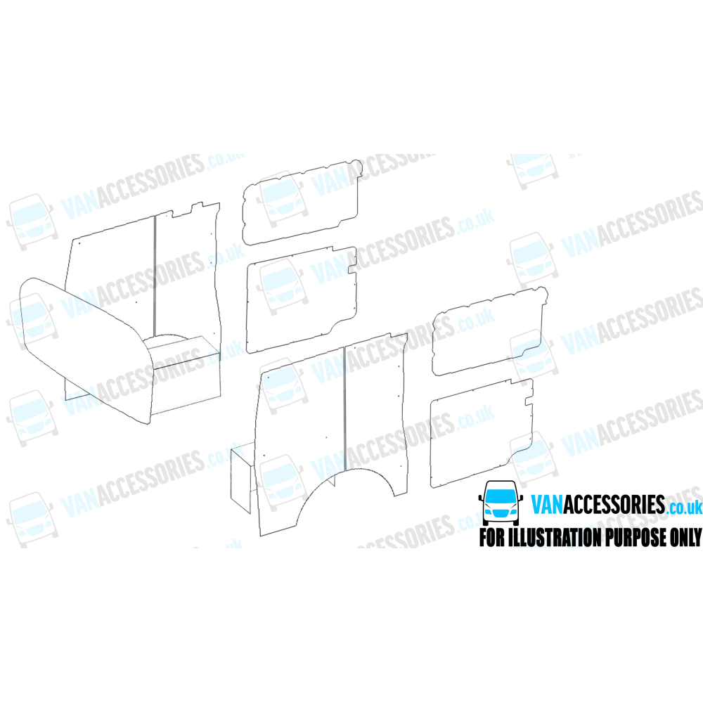 Plywood Floor, Sides, Wheelboxes and Door Panels