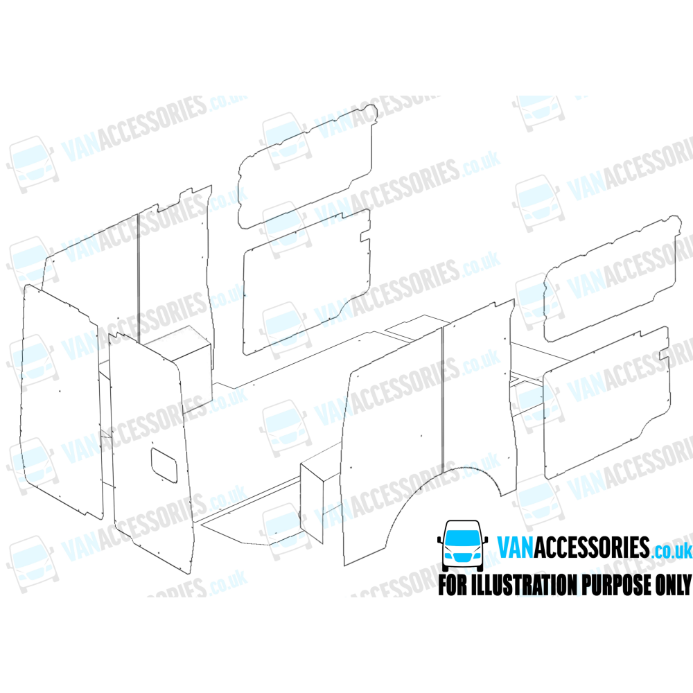 Plywood Floor, Sides, Wheelboxes and Door Panels