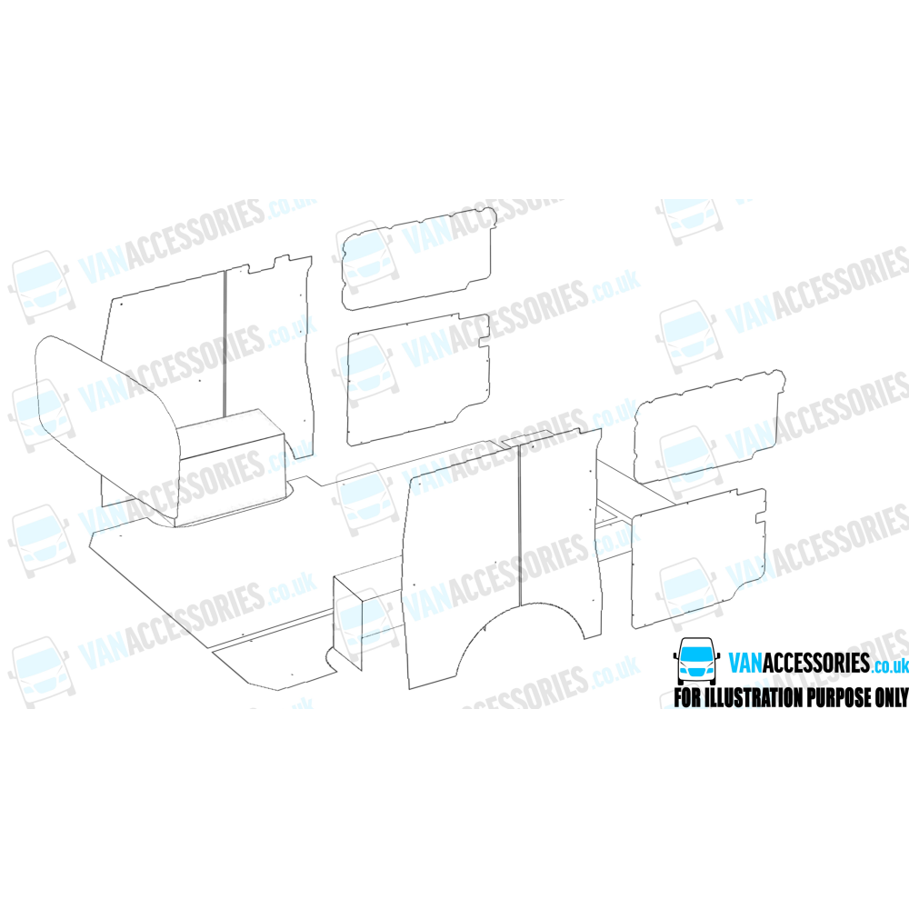 Plywood Floor, Sides, Wheelboxes and Door Panels