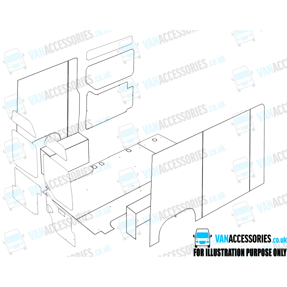 Plywood Floor, Sides, Wheelboxes and Door Panels