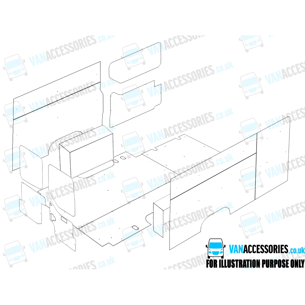 Plywood Floor, Sides, Wheelboxes and Door Panels