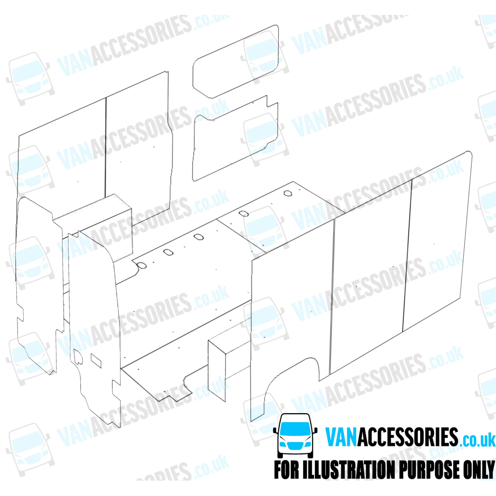 Plywood Floor, Sides, Wheelboxes and Door Panels