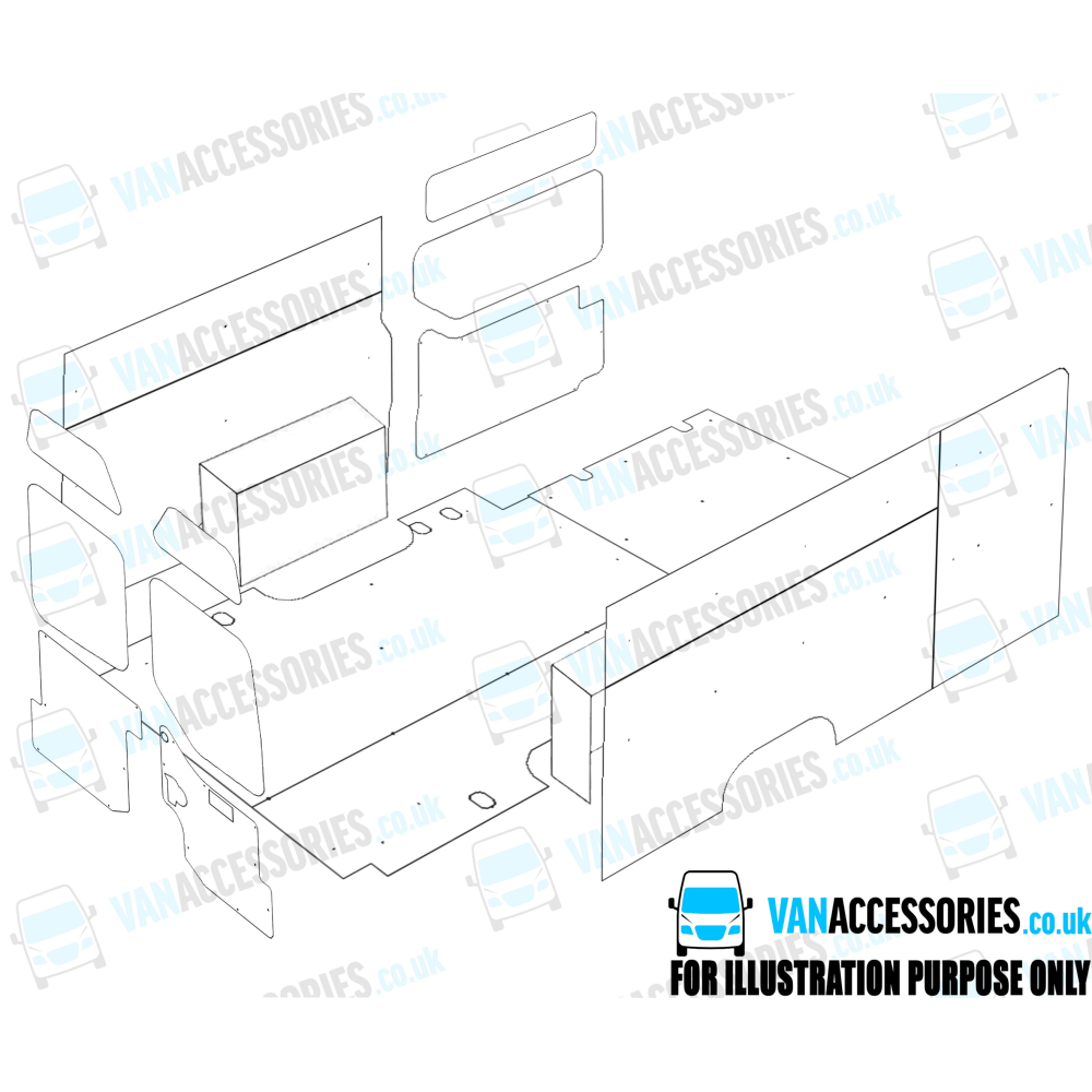 Plywood Floor, Sides, Wheelboxes and Door Panels