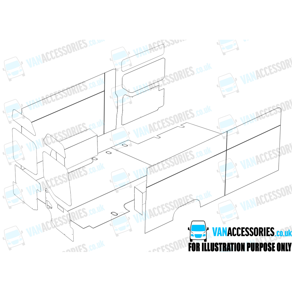 Plywood Floor, Sides, Wheelboxes and Door Panels