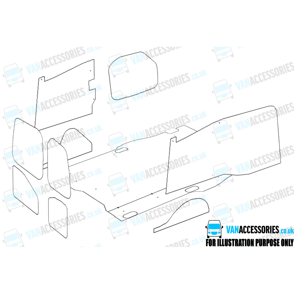 Plywood Floor, Sides, Wheelboxes and Door Panels