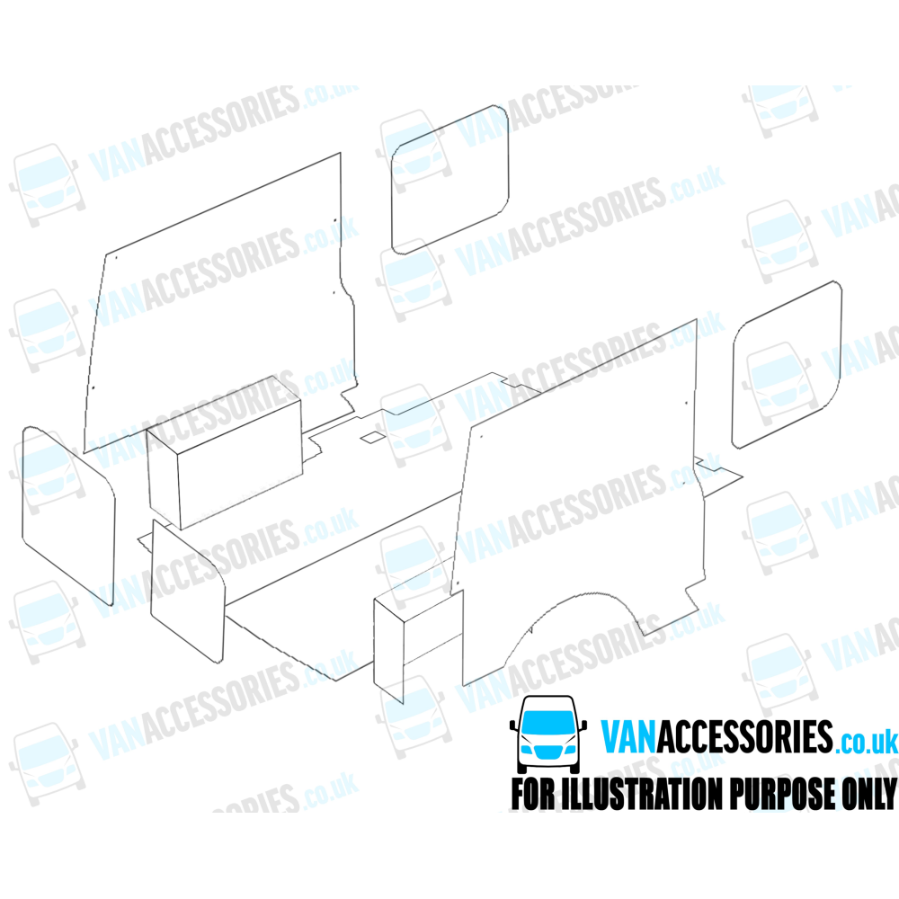 Plywood Floor, Sides, Wheelboxes and Door Panels