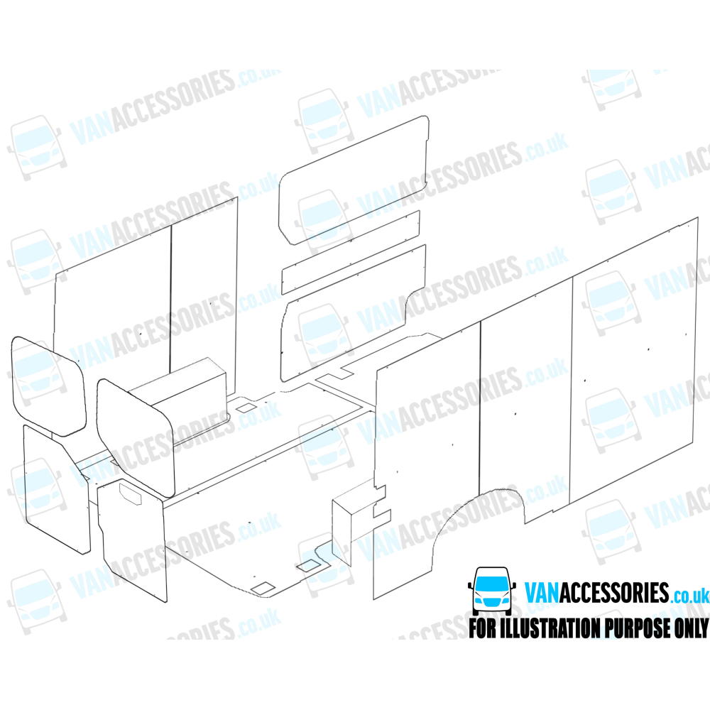 Plywood Floor, Sides, Wheelboxes and Door Panels