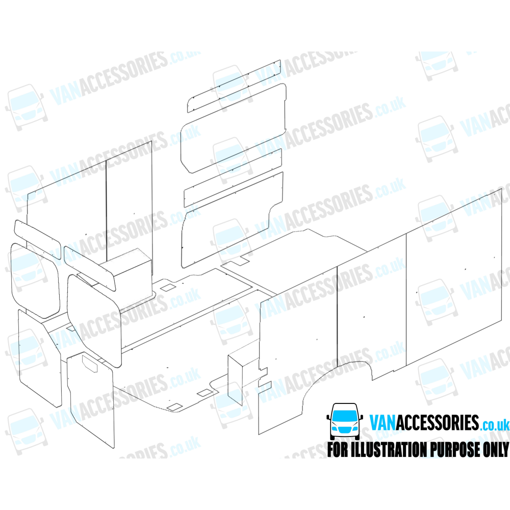 Plywood Floor, Sides, Wheelboxes and Door Panels