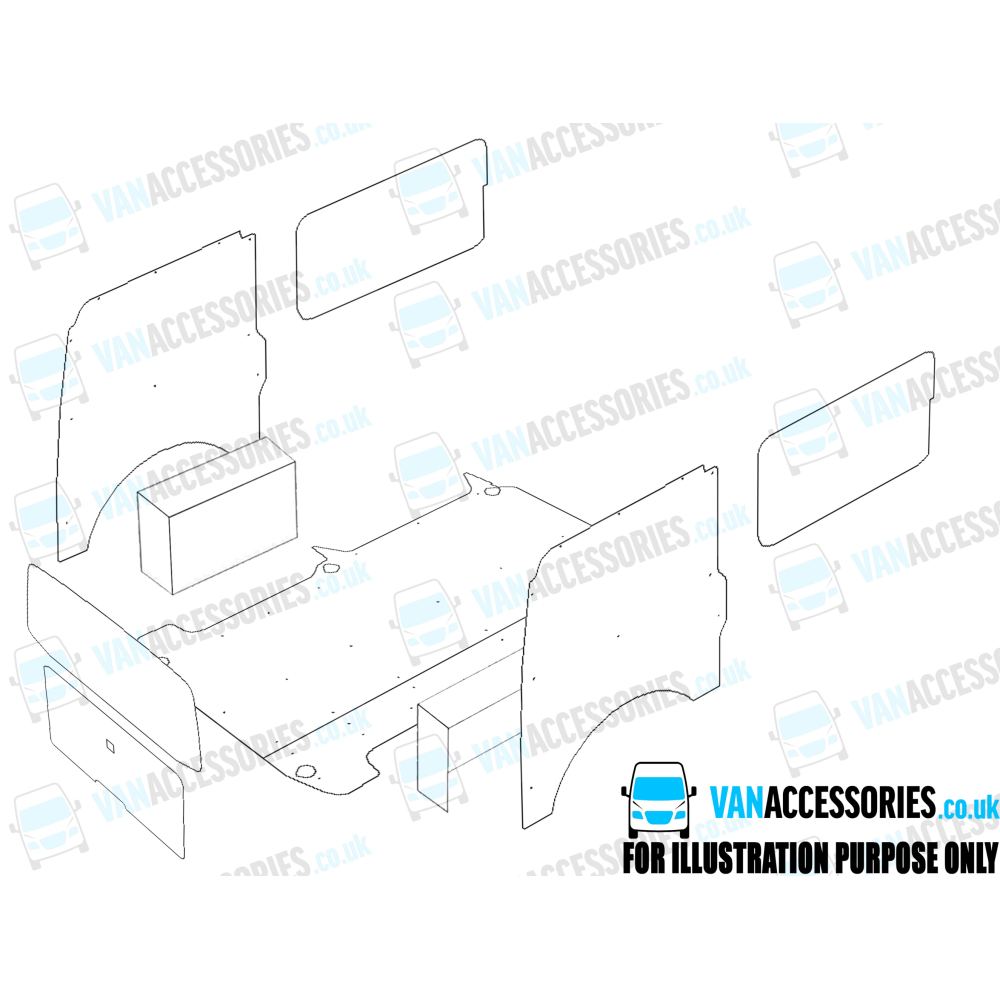 Plywood Floor, Sides, Wheelboxes and Door Panels