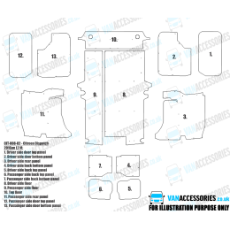 Wisadeck Floor, Wheelboxes with Plastic Sides and Door Panels