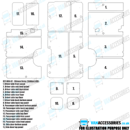 Wisadeck Floor, Wheelboxes with Plastic Sides and Door Panels