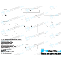 Wisadeck Floor, Wheelboxes with Plastic Sides and Door Panels