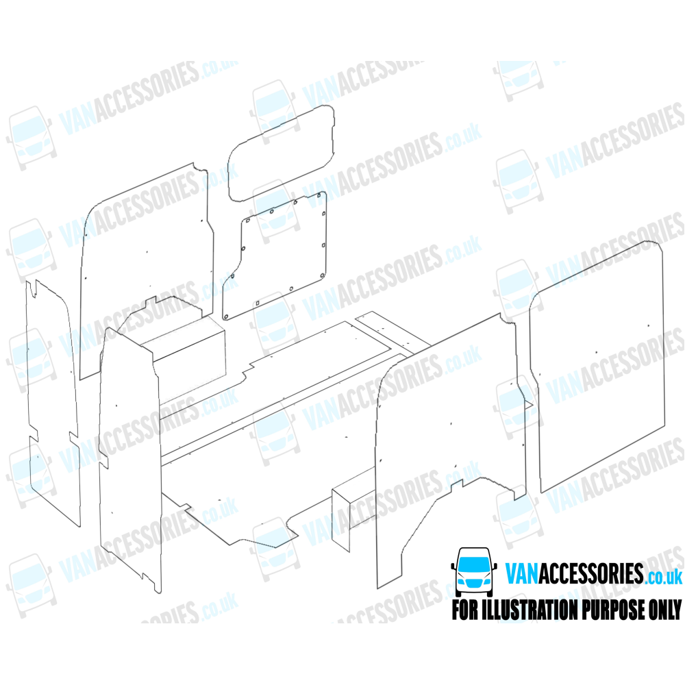 Wisadeck Floor, Wheelboxes with Plastic Sides and Door Panels