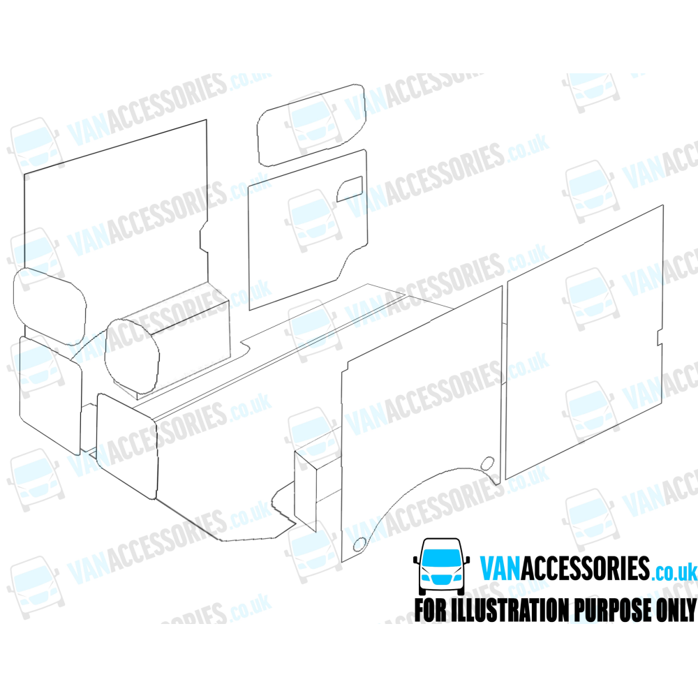 Wisadeck Floor, Wheelboxes with Plastic Sides and Door Panels