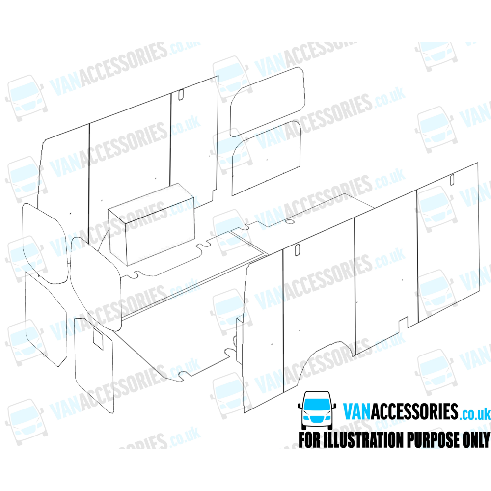 Wisadeck Floor, Wheelboxes with Plastic Sides and Door Panels