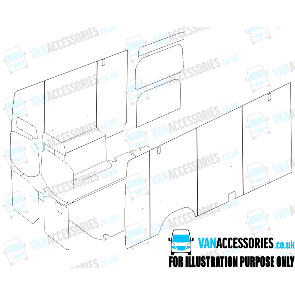 Wisadeck Floor, Wheelboxes with Plastic Sides and Door Panels