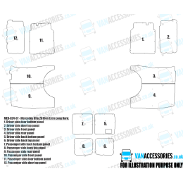 Wisadeck Floor, Wheelboxes with Plastic Sides and Door Panels