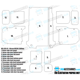 Wisadeck Floor, Wheelboxes with Plastic Sides and Door Panels