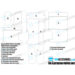 Wisadeck Floor, Wheelboxes with Plastic Sides and Door Panels