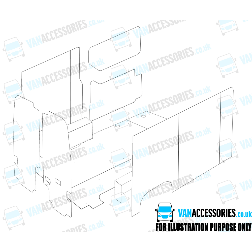 Wisadeck Floor, Wheelboxes with Plastic Sides and Door Panels