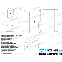 Wisadeck Floor, Wheelboxes with Plastic Sides and Door Panels