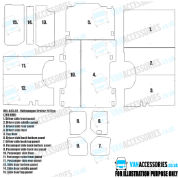 Wisadeck Floor, Wheelboxes with Plastic Sides and Door Panels