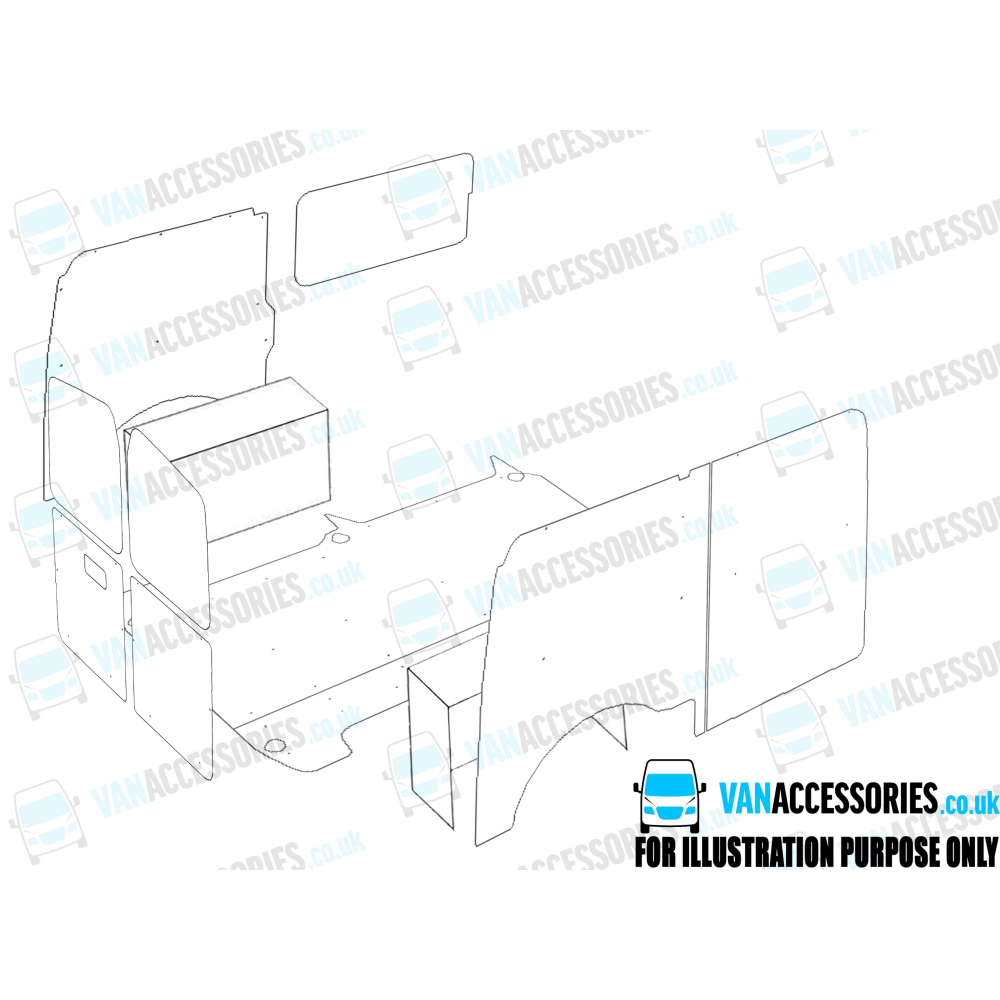 Wisadeck Floor, Wheelboxes with Plastic Sides and Door Panels